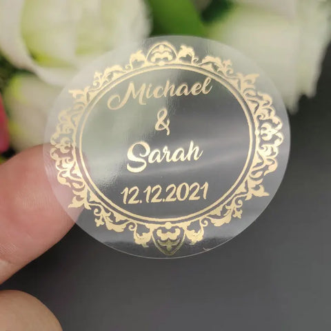 Wedding Engagement Anniversary Party Favors Label Stickers