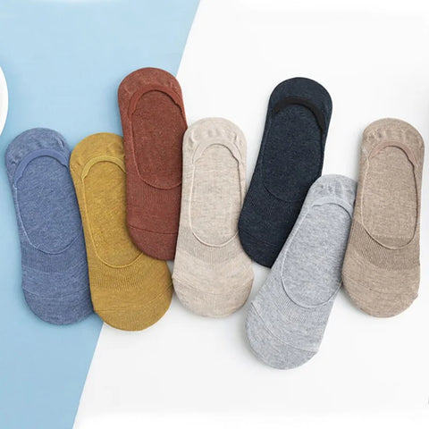 5 Pairs Women Cotton Invisible Socks