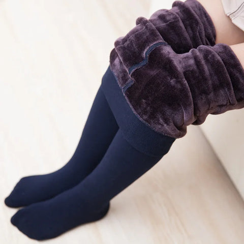 children winter warm tight for girls thick dance wear