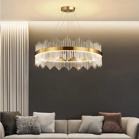 Chandelier Living Room Modern Simple Light Luxury Lighting Dining Room Lamp Hall Pendant Lights Crystal Bedroom Lamp 2024 New