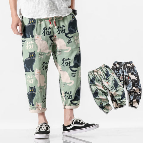 Summer Fashion Jogging Sweatpants Elastic Waist