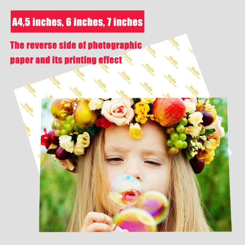 Photo Studio Paper And Glossy Photo Paper 20pcs A4 Suitable For Album Photos