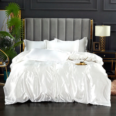 Rayon Satin Bedding Set, Duvet Cover Set