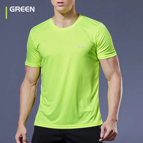 Multicolor Summer Short Sleeve Sport Shirt High Quality Gym Clothing Men Jersey Fitness Shirt Trainer Running T-Shirt Sportswear