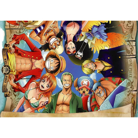 5D DIY Diamond Painting "One Piece Luffy" Embroidery Cross Stitch Mosaic Rhinestone Full Square/Round Drill diamond Home Decor