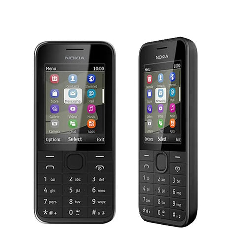 Nokia 208 GSM Cell Phone Single Sim Version Used Mobile Phone