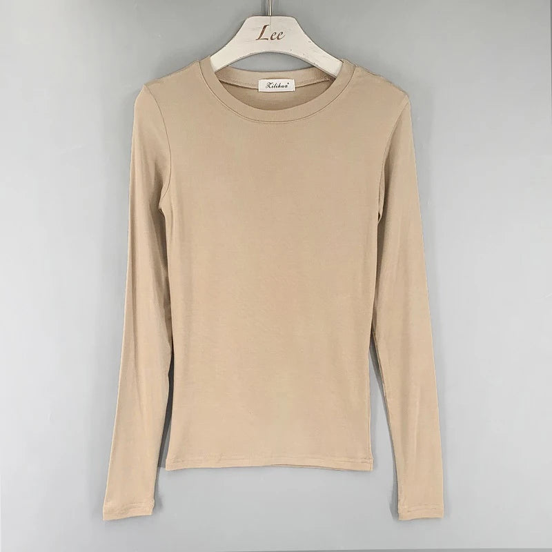 Sexy Cotton Long Sleeve Summer Casual Women Tops