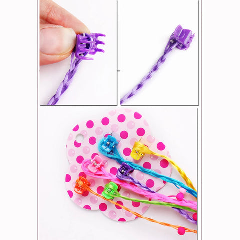 6pcs/Set Women Girls Hair clip Claw Wig Ponytail Holder Hair Accessories Headband Kids Twist Braid Headdress Hair Braider