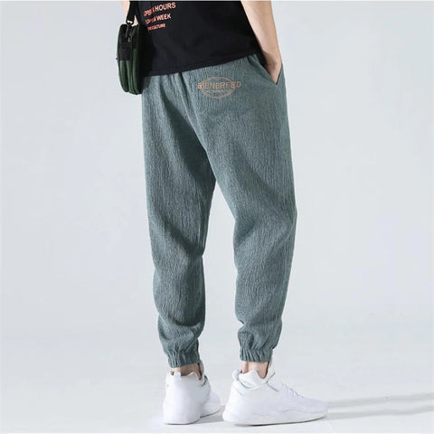 Men Summer Fashion Hip Hop Style Ice Silk Outdoor Comfort Jogger