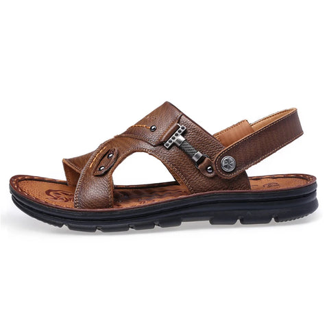 Fashion  Men Sandals Genuine Leather