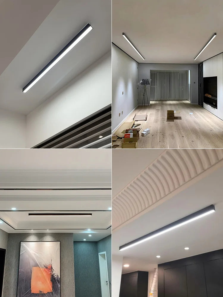 Long strip surface mounted ceiling lights iving room ceiling lamp LED indoor