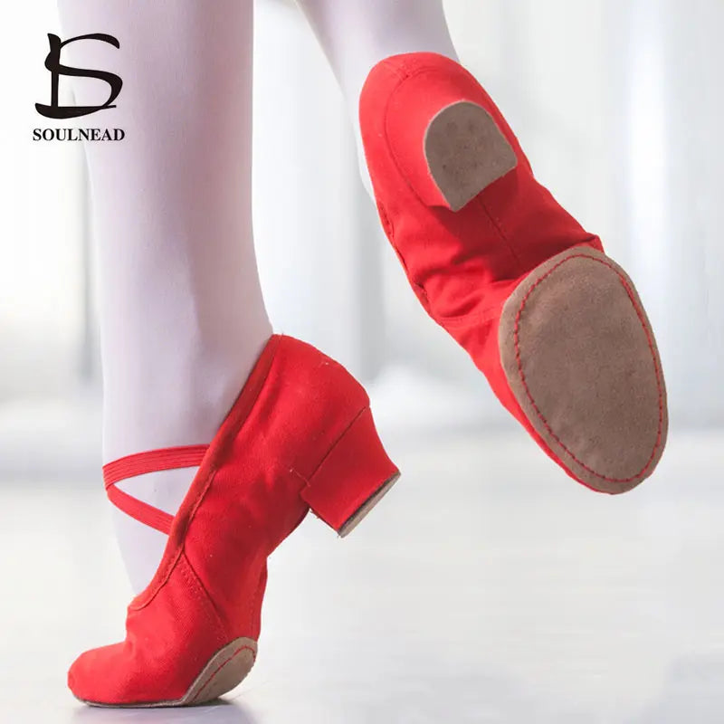 Women Dance Shoes Girls Ballet Jazz Salsa Shoes