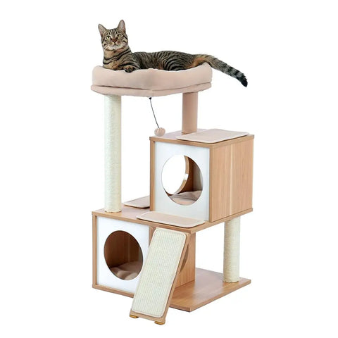 Tree Scratcher Pole Furniture Gym House Toy Cat Jumping Platform