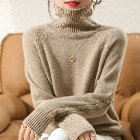 Soft & Warm Long Turtleneck Sweaters for Female Winter Clothes