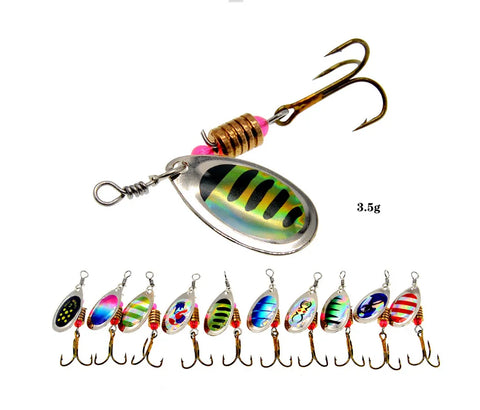 Newest Metal Spoon Spinner Fishing Lure for Pike Crochet Kit Artificial Bait