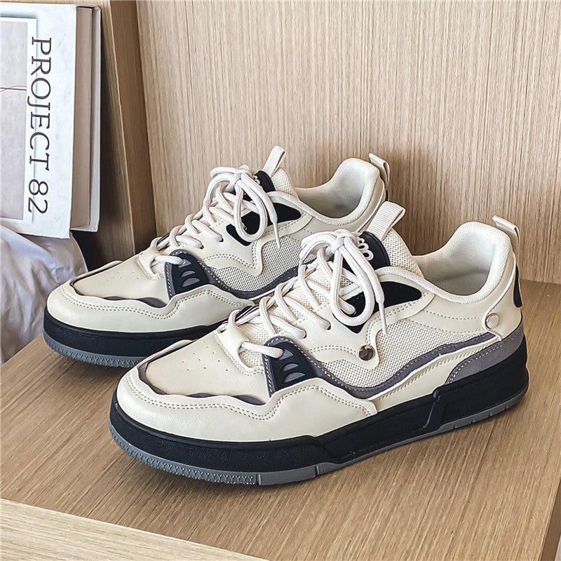 Men's Low-top Mesh Board Shoes Korean Casual - Nuri Shopping