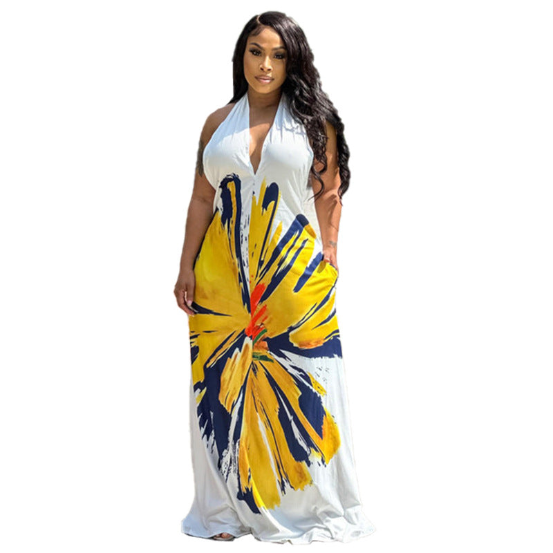 Bohemian Printed Long Dress Women - Nuri Shopping