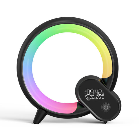 Digital Display Alarm Clock Q Colorful Atmosphere Light - Nuri Shopping