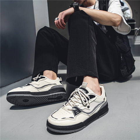 Men's Low-top Mesh Board Shoes Korean Casual - Nuri Shopping