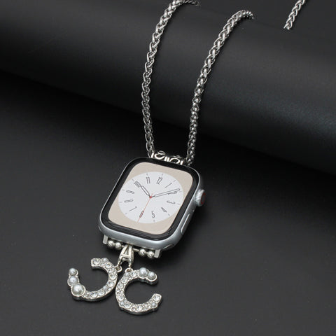 Watch Necklace Feather Hanging Strap