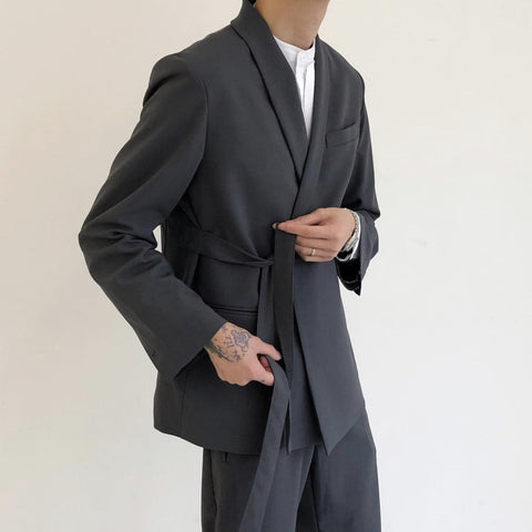Simple Men's Casual Suit Trousers Suit