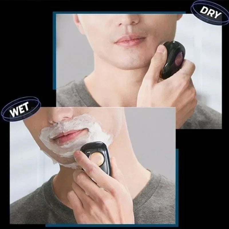 Electric Shaver Men Beard Portable Wet Remover Washable Razor USB Fast Charging Travel Male Shaver Digital Display Beard Remove