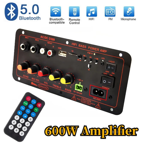 Bluetooth 5.0 Audio 600W Amplifier