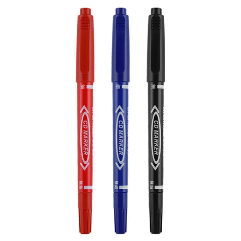 Black/Blue/Red Oil Marker Pen Fine Nid Marker Ink Stationery School & Office Supplies
