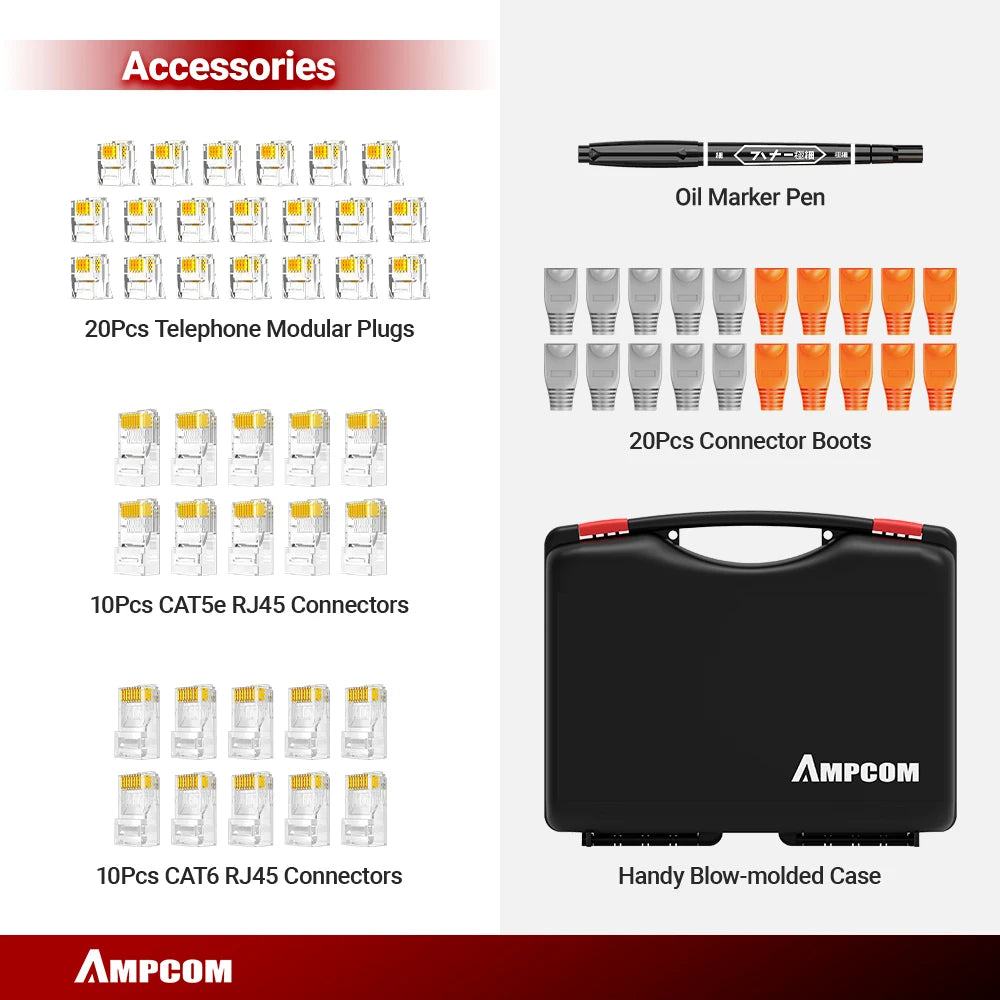 Crimper Lan Tester Tool Set