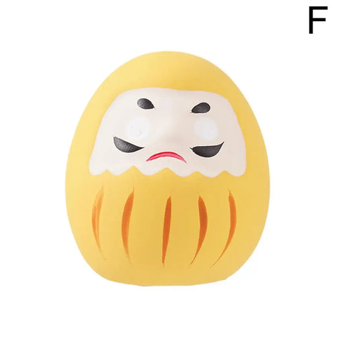 Japanese Ceramic Daruma Doll Crafts Lucky Charm Fortune Ornament Landscape Home Decor Accessories Gifts Living Room Decoration