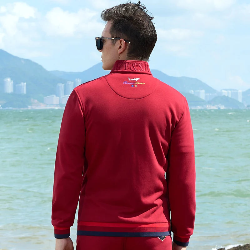 Men Smart Causal Luxury brand Korean Autumn Clothes Male Sport Jacket