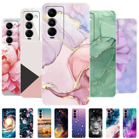 For Tecno Camon 18 18P Case Camon18 18P Cover Marble Soft Clear Silicone TPU Phone Cases For Tecno Camon18P 18 P Fundas Coque