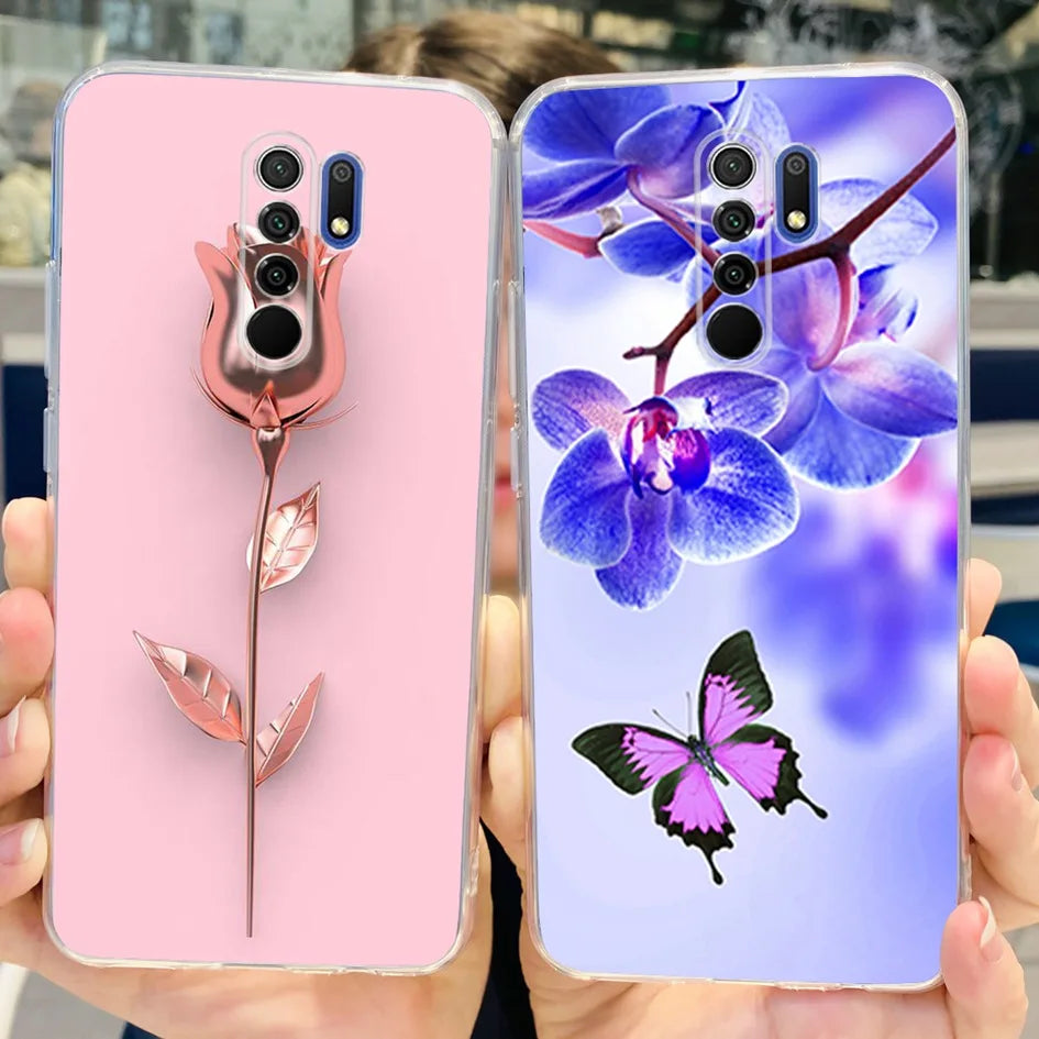 For Xiaomi Redmi 9 Prime Case Fashion Marble Soft Silicone Transparent Phone Back Cover For Xiaomi Redmi 9 Bumper on Redmi9 Capa