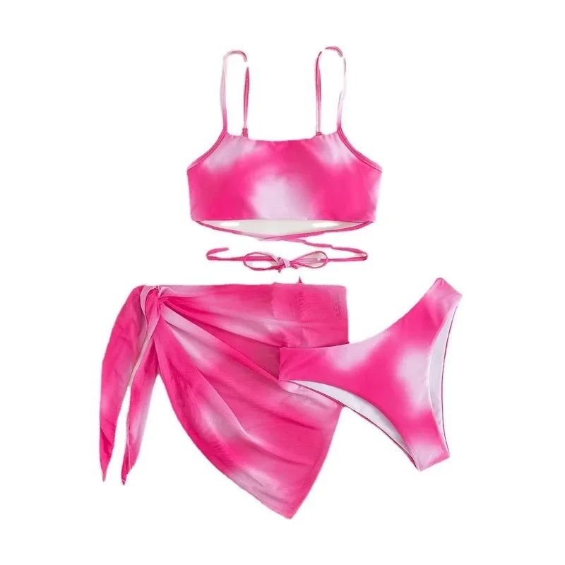 Lifting Mesh Gradient Beach Bikini Sets