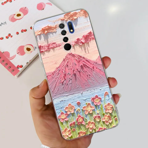 For Xiaomi Redmi 9 Prime Case Fashion Marble Soft Silicone Transparent Phone Back Cover For Xiaomi Redmi 9 Bumper on Redmi9 Capa