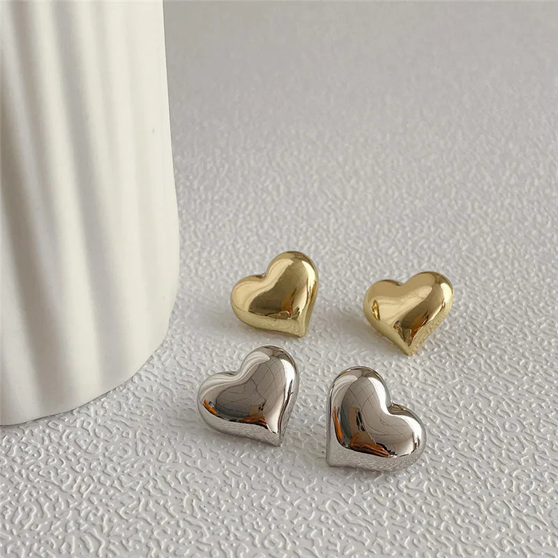 Heart Stud Earrings for Women