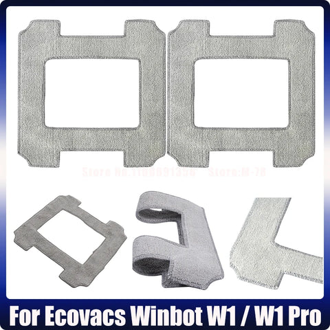 High Quality Mop Rags Accessories For Ecovacs Winbot W1 / W1 Pro Window Vacuum Cleaner Spare Parts Mop Cloth Replacement Kits