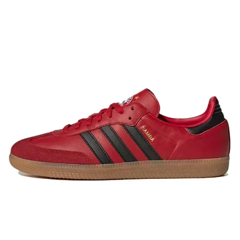 Adidas Originals Samba Low Skateboarding Shoes for Men and Women Unisex Green Tumbled Leather