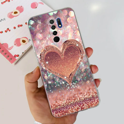 For Xiaomi Redmi 9 Prime Case Fashion Marble Soft Silicone Transparent Phone Back Cover For Xiaomi Redmi 9 Bumper on Redmi9 Capa