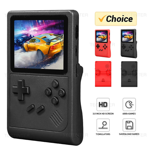 GB300 3.0 inch AV Output Screen Handheld Game Console Player Video Game Console built-in 6000 Game For SF/SFC/GB/GBA