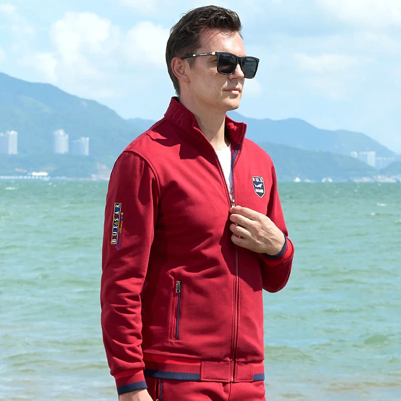 Men Smart Causal Luxury brand Korean Autumn Clothes Male Sport Jacket