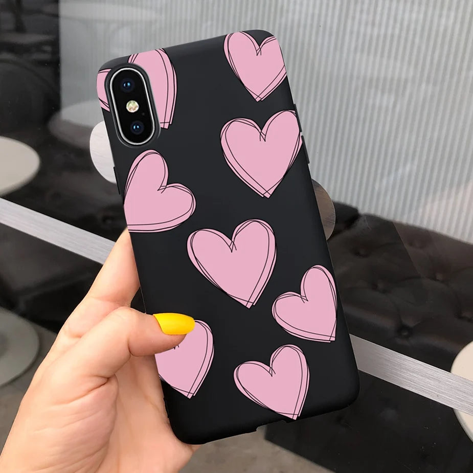 Silicone Soft Fundas Phone Back Cover Case For iPhone