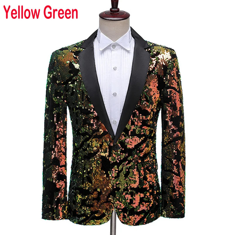 Glitter Blazer Men