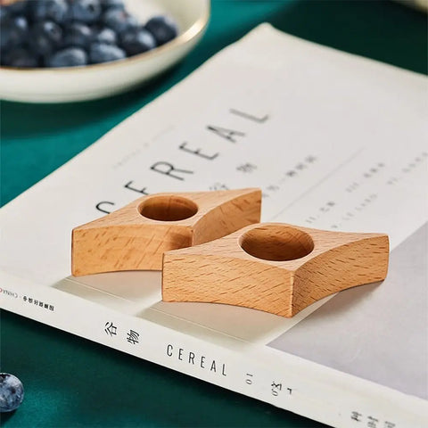 Wooden Thumb Bookmark One Hand Reading Finger Ring Book Markers Convenient Bookmark Support Book Page Holder Reading Aids Tools