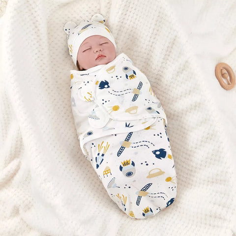 Baby Sleeping Bag Swaddle Blanket Adjustable Wrap Baby Newborn Swaddle Cloth Boys Girls Swaddle Cloth