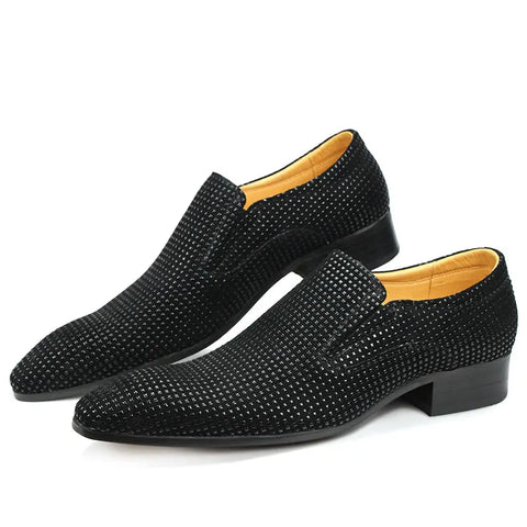 Classic Style Male Dress Casual Shoes Wedding Party Customized Handmade One-step Fashion Loafers  Luxury Point Toe Footwear