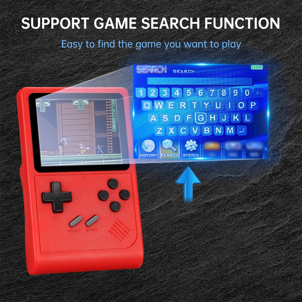 GB300 3.0 inch AV Output Screen Handheld Game Console Player Video Game Console built-in 6000 Game For SF/SFC/GB/GBA