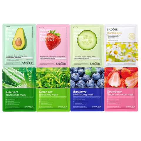 20 Pieces Natural Fruit Plant Facial Mask