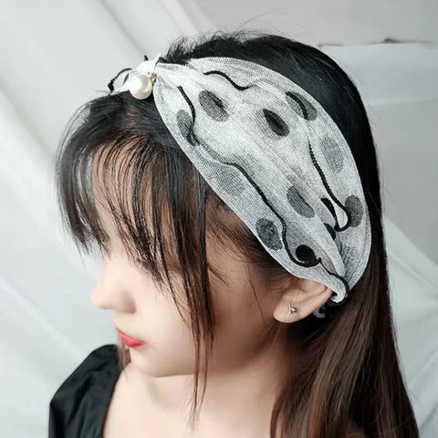 Print Shiny Variety Loop Scarf Ruffle Lace ana Headband