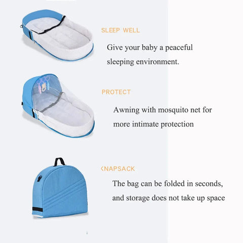 Folding Portable Baby Crib